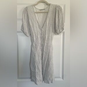 Abercrombie & Fitch White Polka Dot Dress